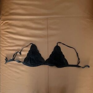 Talula Black Lace Triangle Bralette